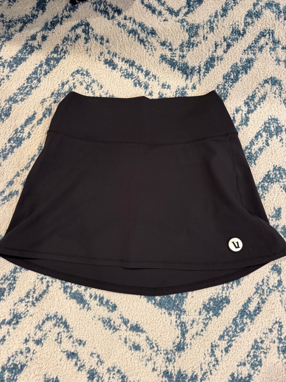 VUORI Black Athletic Skort with Logo